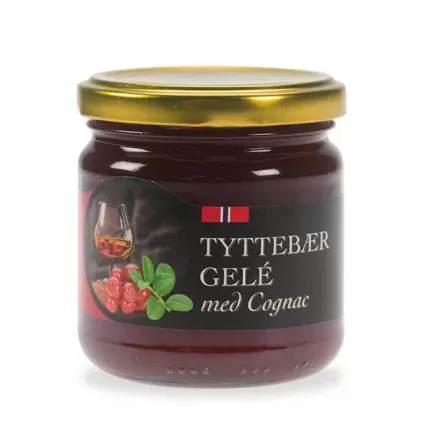 tyttebærgelè med cognac